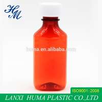 Plastic Rx Oval Bottles W/ Child Resistant Caps